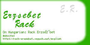 erzsebet rack business card